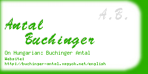 antal buchinger business card